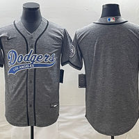 Men's Los Angeles Dodgers Gray Joint Edition Blank Jersey1