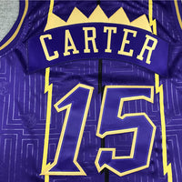 Men's Toronto Raptors Vince Carter 1998-99 Purple Hardwood Classics Swingman Jersey1