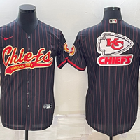 Men's Kansas City Chiefs Black Game Player Jersey1