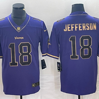 Men's Minnesota Vikings Justin Jefferson #18 Purple Alternate Game Jersey1