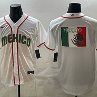 Men's Mexico Baseball White 2026 World Baseball Classic Team Jersey