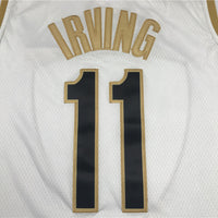 Men's Brooklyn Nets Kyrie Irving #11 White Swingman Player Jersey1