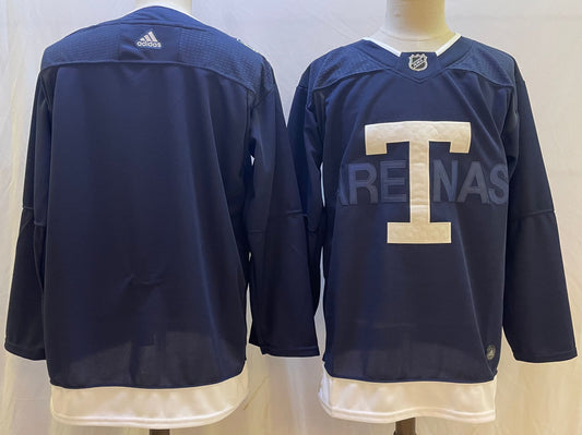 Men's Toronto Maple Leafs Blue Blank Player Game Jersey1