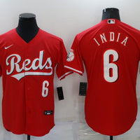 Men's Cincinnati Reds Jonathan India #6 Red Replica Baseball Jersey1