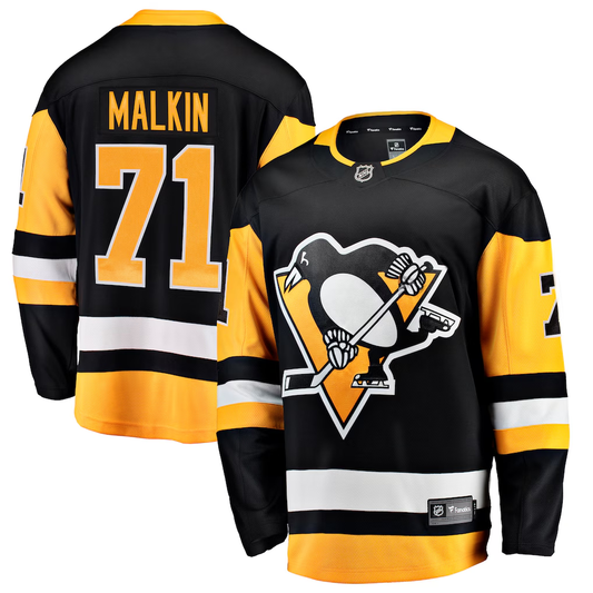 Men's Pittsburgh Penguins Evgeni Malkin #71 Fanatics Black Premium Jersey
