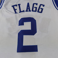 Men's Duke Blue Devils Cooper Flagg #2 White Replica Basketball Jersey