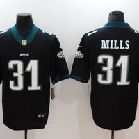 Men's Philadelphia Eagles Jalen Mills #31 Black Game Jersey1