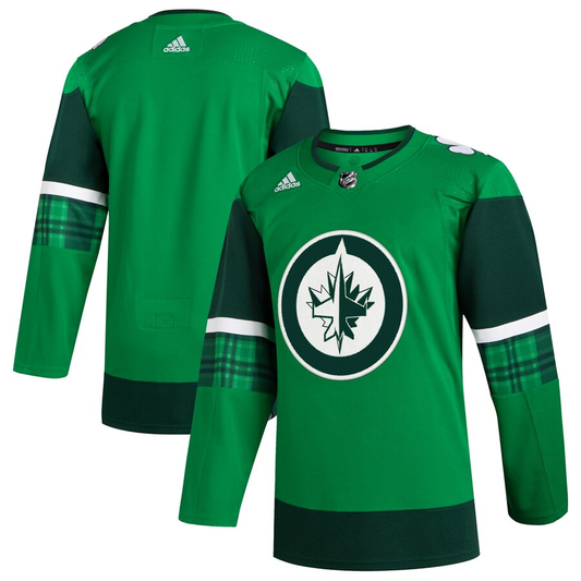 Men's Winnipeg Jets Kelly Green 2023 St. Patrick's Day Primegreen Authentic Blank Jersey1