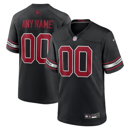 Custom1 Arizona Cardinals Black Alternate Game Jersey1