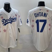 Men's Los Angeles Dodgers Shohei Ohtani #17 White Alternate Replica Player Jersey1