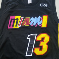 Men's Miami Heat Bam Adebayo #13 Black Swingman Jersey1 City Edition