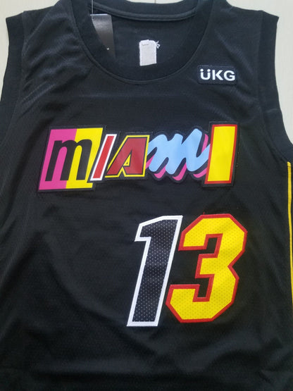 Men's Miami Heat Bam Adebayo #13 Black Swingman Jersey1 City Edition