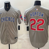 Men's Chicago Cubs Drew Horton #22 Gray Limited Player Jersey