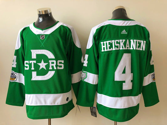 Men's Dallas Stars Miro Heiskanen #4 Green Breakaway Player Jersey1