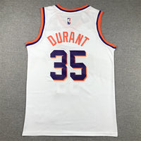 Men's Phoenix Suns Kevin Durant #35 White 2023/24 Fast Break Replica Jersey1 - Association Edition
