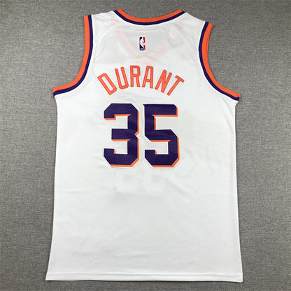 Men's Phoenix Suns Kevin Durant #35 White 2023/24 Fast Break Replica Jersey1 - Association Edition