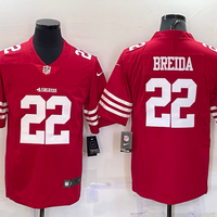 Men's San Francisco 49ers Matt Breida #22 Red Player Jersey1