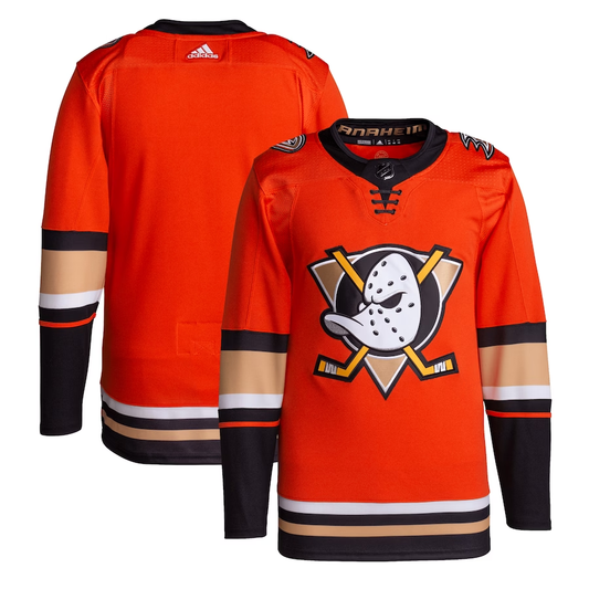 Men's Anaheim Ducks Orange Alternate Primegreen Authentic Blank Jersey1
