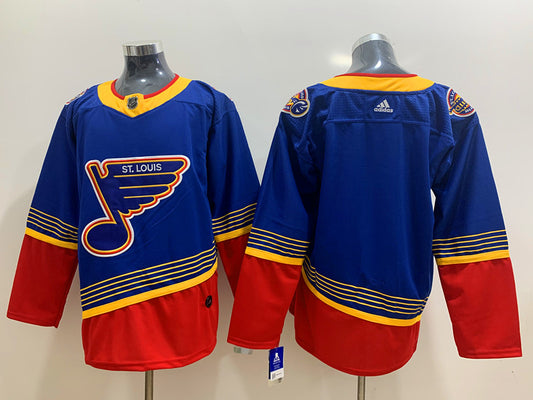 Men's St. Louis Blues Blue Premier Breakaway Heritage Blank Jersey1