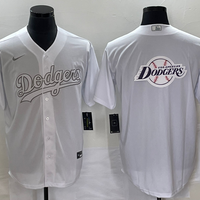 Men's Los Angeles Dodgers White Replica Team Jersey1
