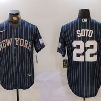 Men's New York Yankees Juan Soto #22 Navy Player Jersey1