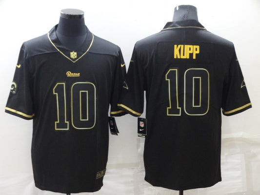 Men's Los Angeles Rams Cooper Kupp #10 Black Game Player Jersey1