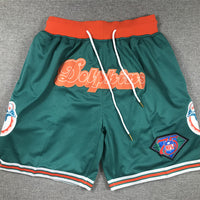 Men's Miami Dolphins Aqua Pocket Shorts1