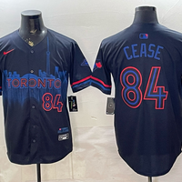 Men's Toronto Blue Jays Dylan Cease #84 Black 2024 City Connect Limited Player Jersey