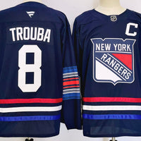 Men's New York Rangers Jacob Trouba #8 Navy Player Jersey