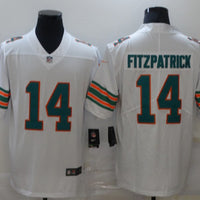 Men's Miami Dolphins Ryan Fitzpatrick #14 White Game Player Jersey1