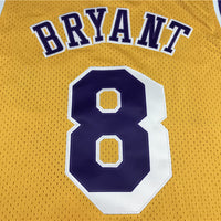 Men's Los Angeles Lakers Kobe Bryant 1996-97 Yellow Hardwood Classics Authentic Jersey1