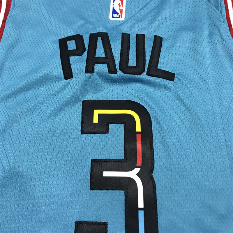 Men's Phoenix Suns Chris Paul #3 Turquoise 2022/23 Swingman Jersey1 - City Edition