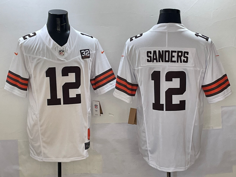 Shedeur Sanders Cleveland Browns White Jersey