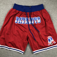 Men's New England Patriots Red Pocket Shorts1