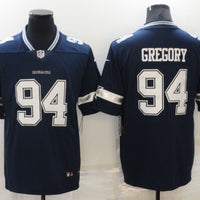 Men's Dallas Cowboys Randy Gregory #94 Navy Game Jersey1