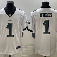 Men's Philadelphia Eagles Jalen Hurts #1 White Game Jersey1