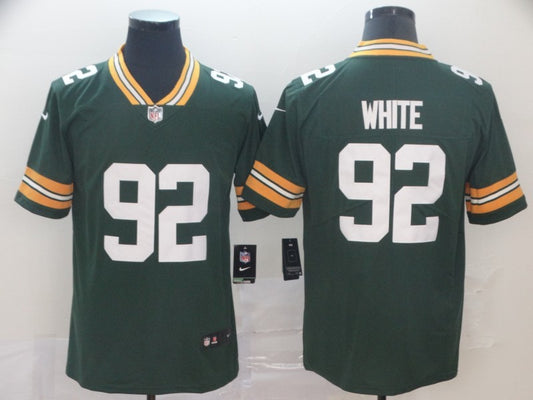 Men's Green Bay Packers Reggie White #92 Green Game Jersey1