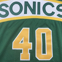 Men's Seattle SuperSonics Shawn Kemp Green Hardwood Classics Swingman Jersey