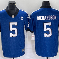 Men's Indianapolis Colts Anthony Richardson #5 Royal Indiana Nights Alternate Game Jersey1