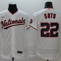 Men's Washington Nationals Juan Soto #22 White Alternate Game Jersey1