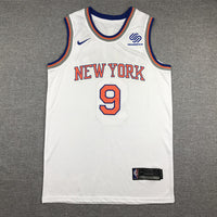 Men's New York Knicks RJ Barrett White 2019 NBA Draft First Round Pick Jersey1