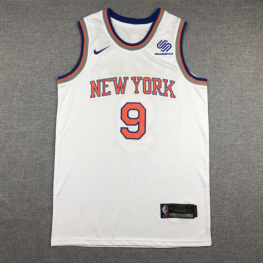 Men's New York Knicks RJ Barrett White 2019 NBA Draft First Round Pick Jersey1