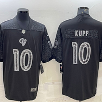 Men's Los Angeles Rams Cooper Kupp #10 Black RFLCTV Limited Jersey1