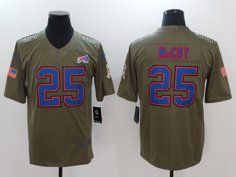 Men's Buffalo Bills LeSean McCoy #25 Brown Game Jersey1