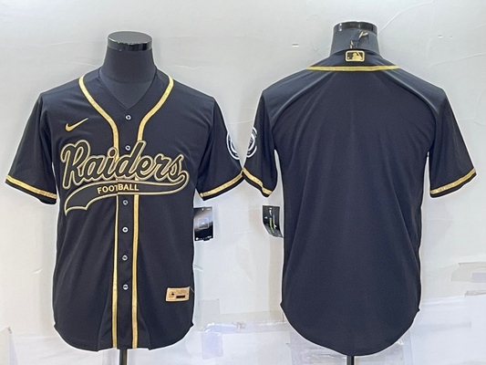 Men's Las Vegas Raiders Black Game Blank Jersey1