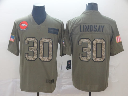 Men's Denver Broncos Phillip Lindsay #30 Brown Player Game Jersey1