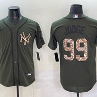 Men's New York Yankees Aaron Judge #99 Green Replica Player Jersey