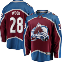 Men's Colorado Avalanche Miles Wood #28 Maroon Home Breakaway Jersey1