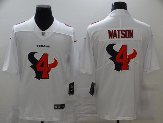 Men's Houston Texans Deshaun Watson #4 White Player Game Jersey1
