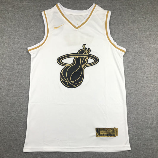Men's Miami Heat Dwyane Wade #3 White Swingman Player Jersey1